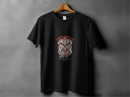 Fake Smile Graphic Illustration Design for Unisex T-Shirt - Design & Vybe