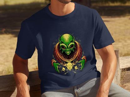 Galactic Alien Fantasy Art Long Sleeve T-Shirt - Design & Vybe