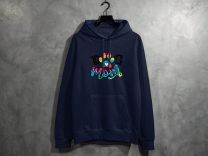 Dog Mom Paw Print Tie Dye Style Cute Graphic Design Hoodie - Design & Vybe