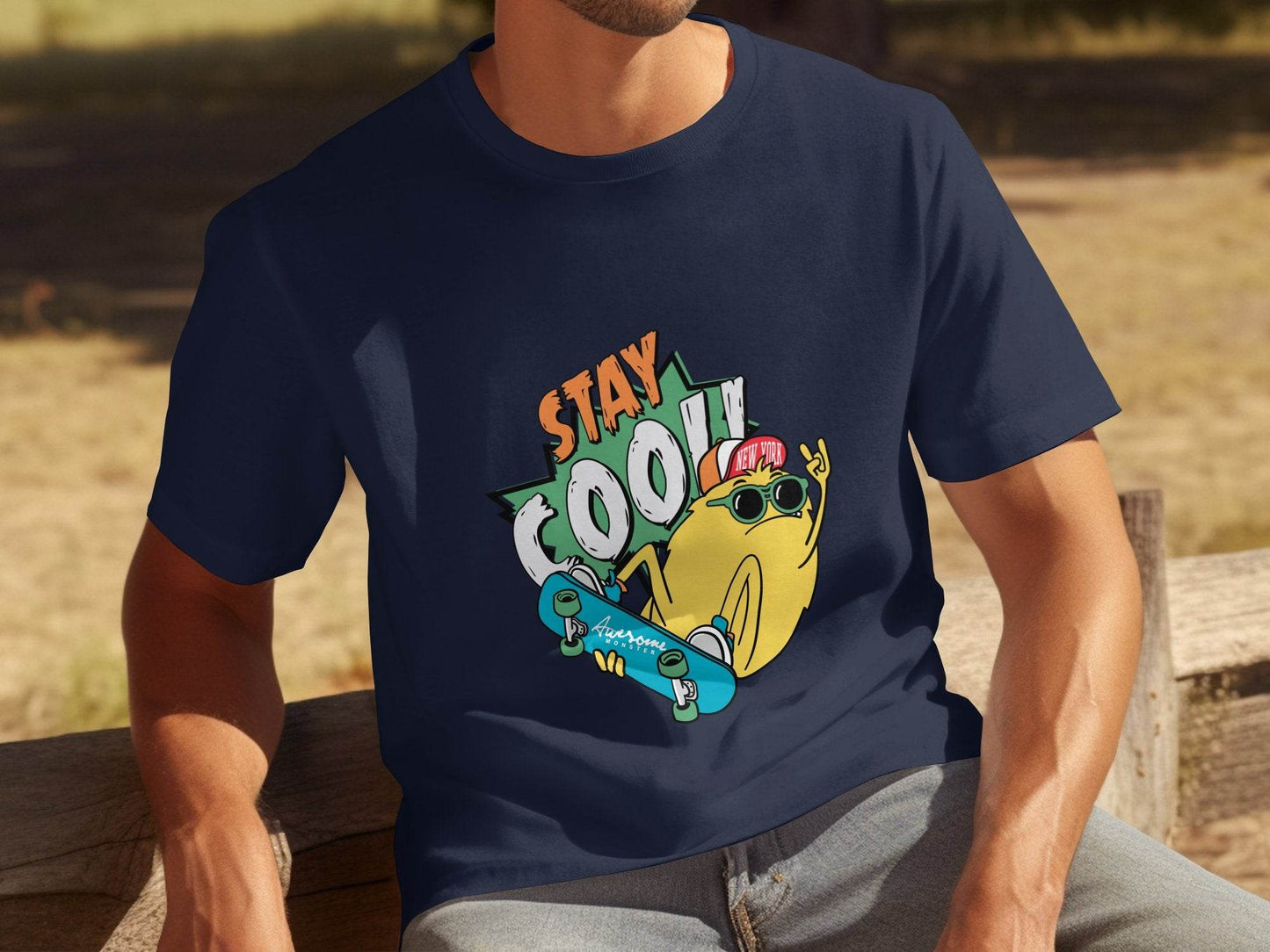 Stay Cool Skateboarding Frog Graphic T-Shirt - Design & Vybe