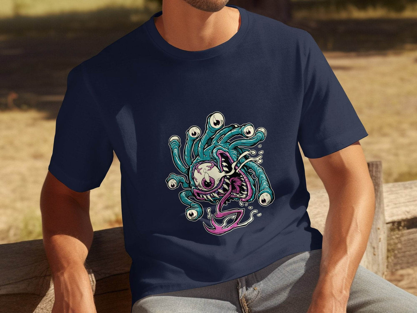Eye Monster Colorful Fantasy Illustration Graphic T-Shirt - Design & Vybe