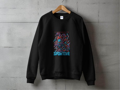 Sportive Characters Artistic Graphic Design Premium Hoodie - Design & Vybe