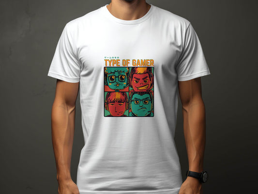 Type Of Gamer Video Gaming Four Styles Illustration T-Shirt - Design & Vybe