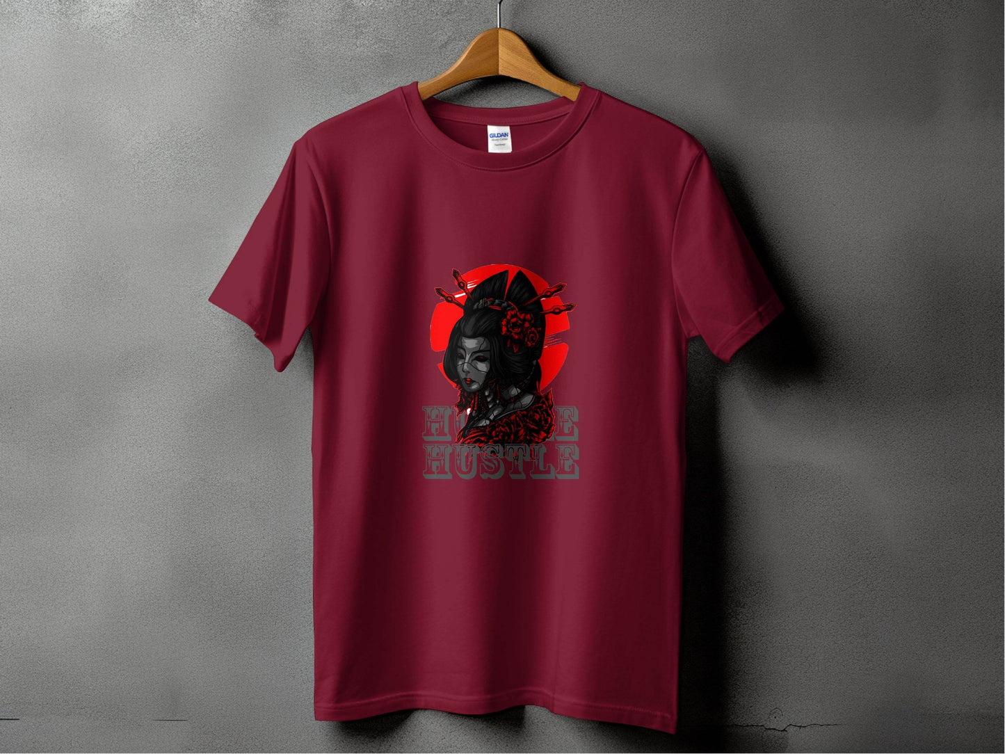 Cyberpunk Geisha Hustle Graphic Image T-Shirt - Design & Vybe
