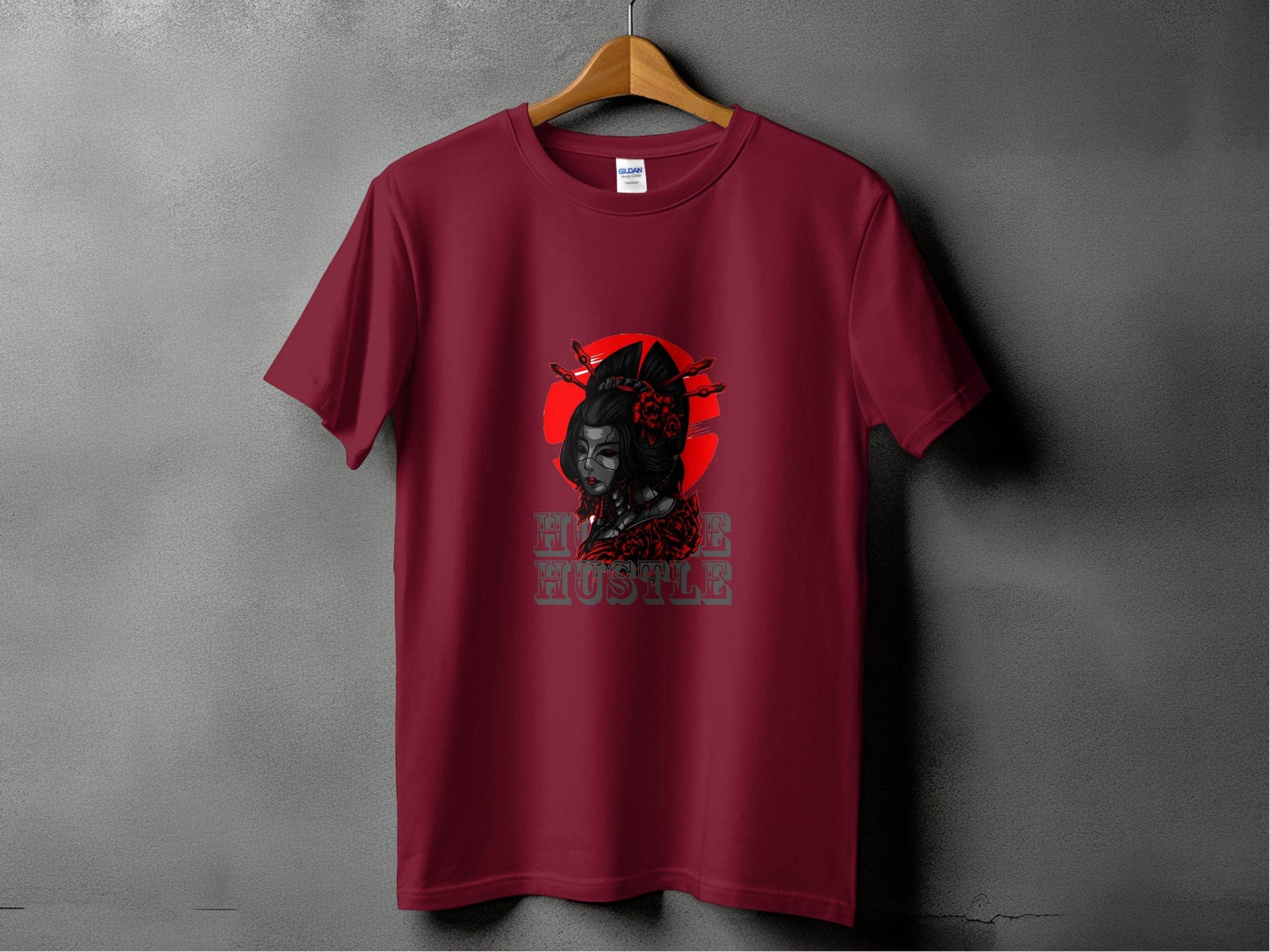 Cyberpunk Geisha Hustle Graphic Image T-Shirt - Design & Vybe