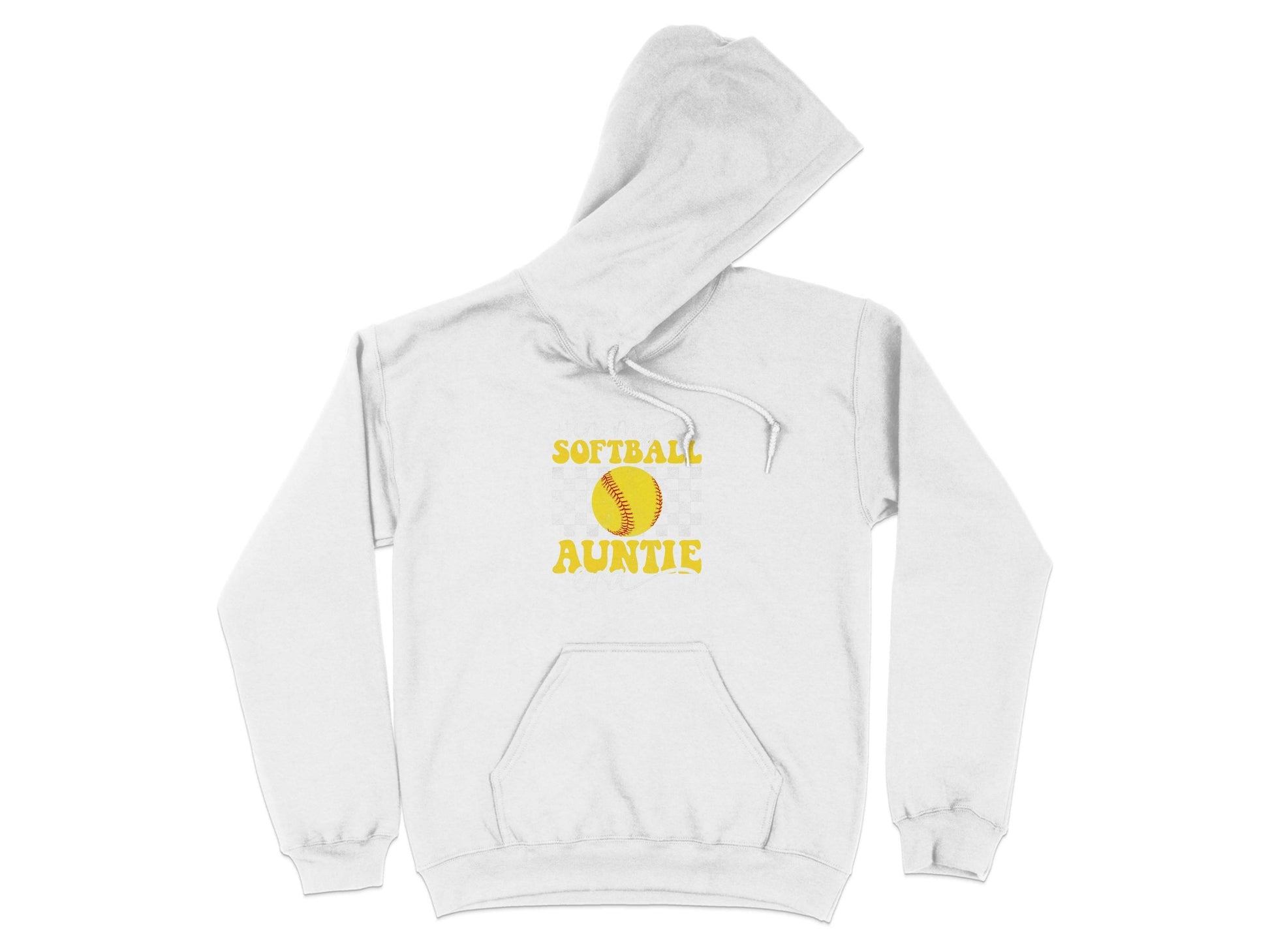 In My Softball Auntie Era Groovy Retro Proud Graphic Design Image Hoodie - Design & Vybe
