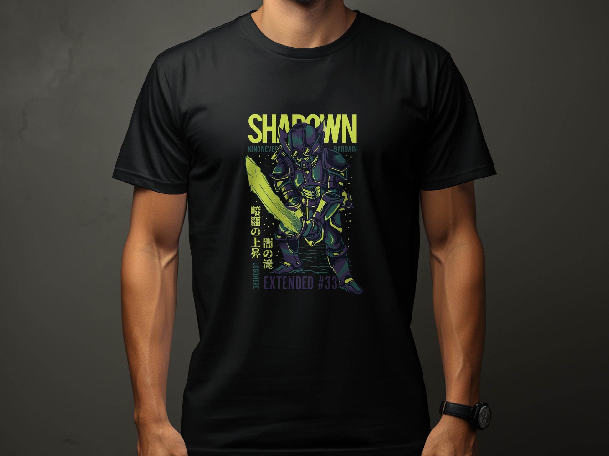 King Never Bargain Extended Knight Vector Art T-Shirt - Design & Vybe