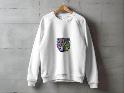 Stay High Graphic Weed Marijuana Cannabis Flower Sweater - Design & Vybe