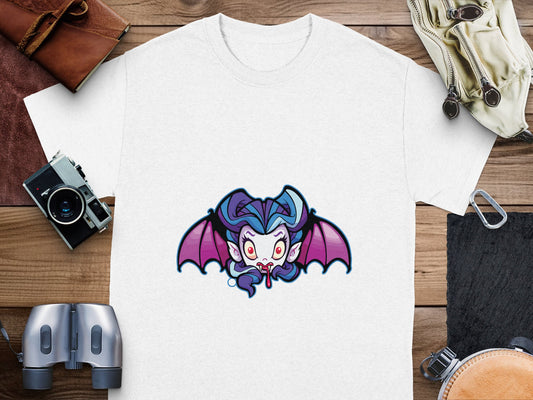 Colorful Vampire Character Graphic T Shirt product