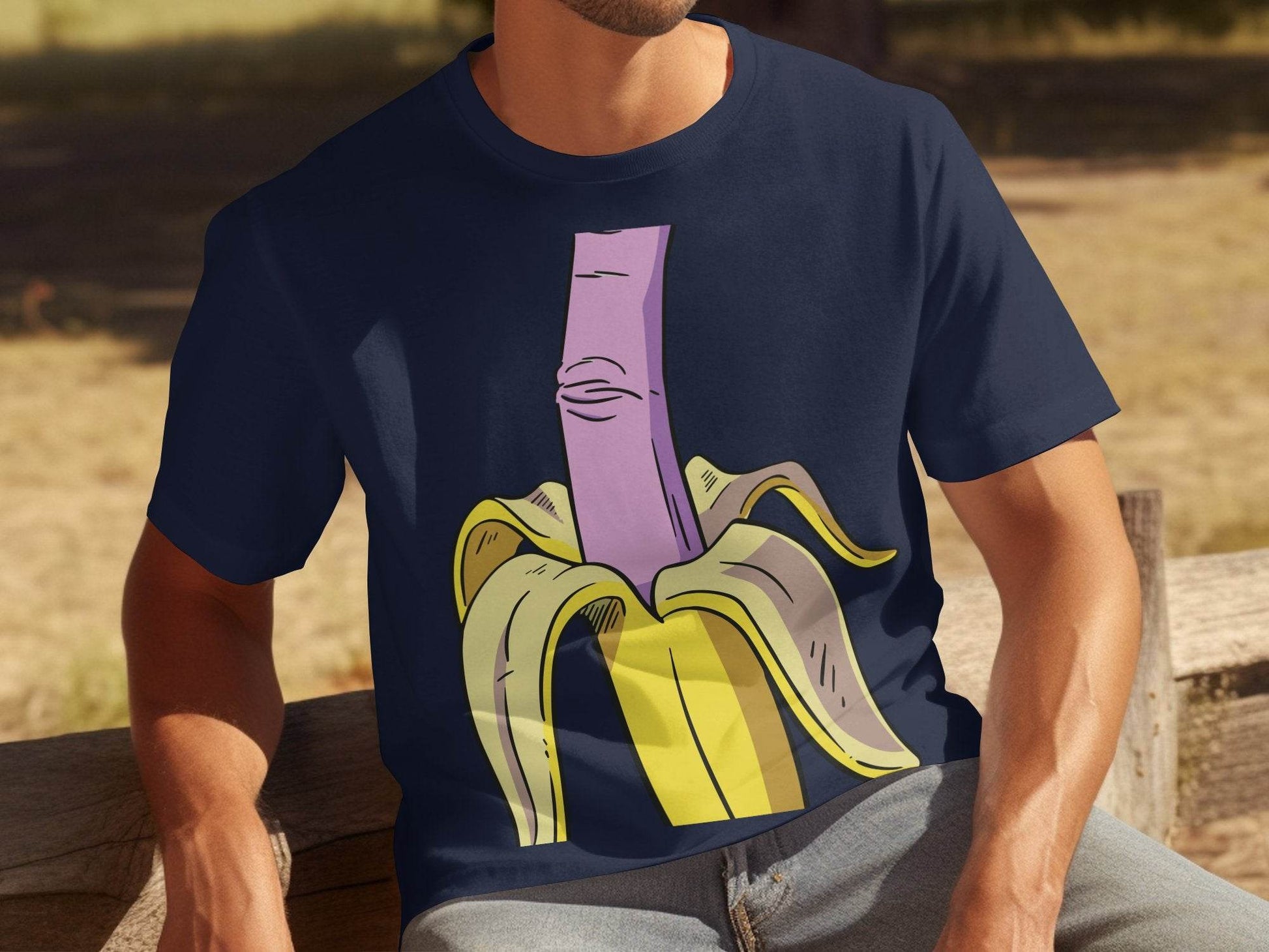 Fun Banana Cartoon and Vibrant Art Design T-Shirt - Design & Vybe