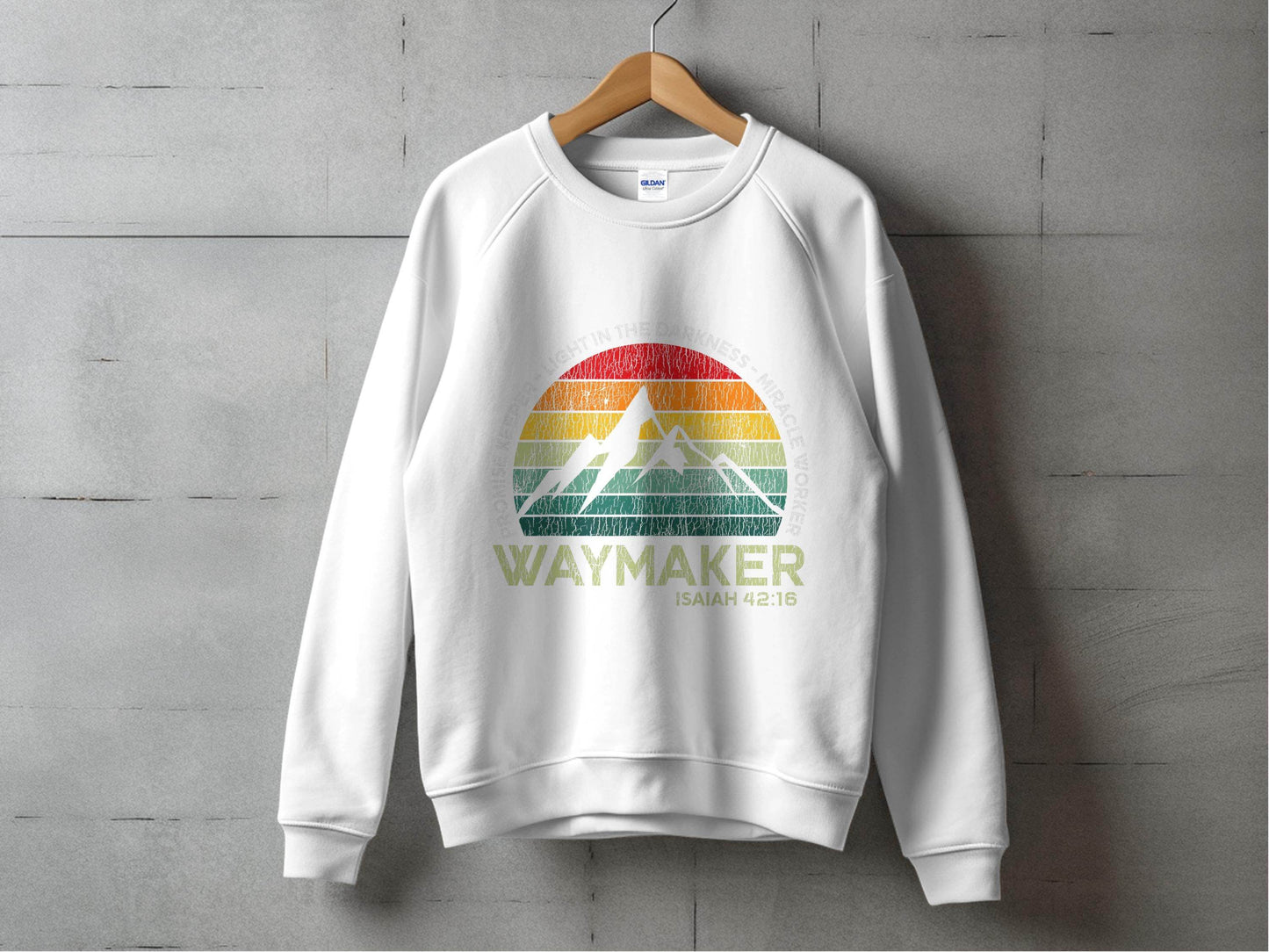 Waymaker Isaiah 42:16 Light In The Darkness Sweater - Design & Vybe