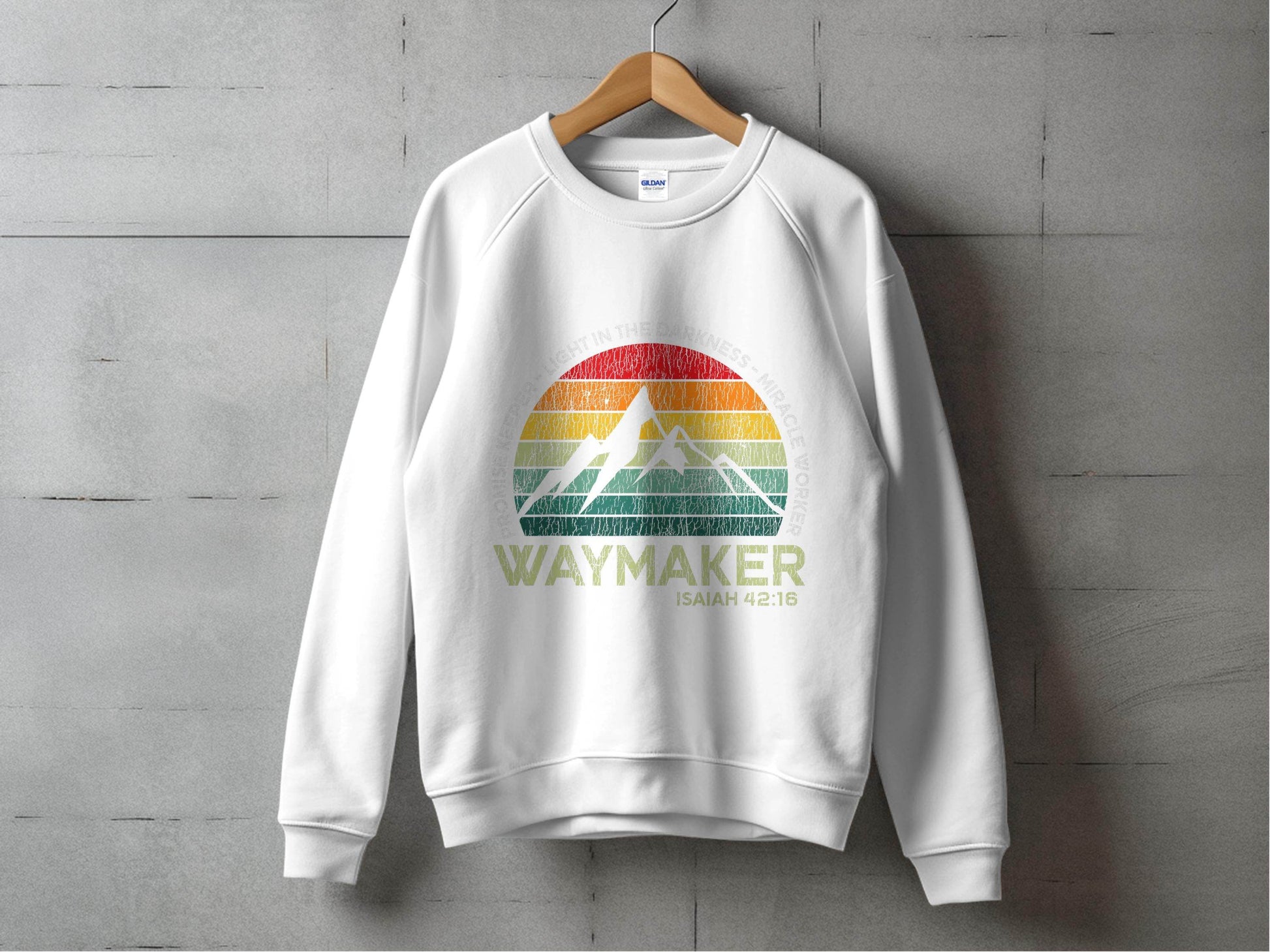 Waymaker Isaiah 42:16 Light In The Darkness Sweater - Design & Vybe