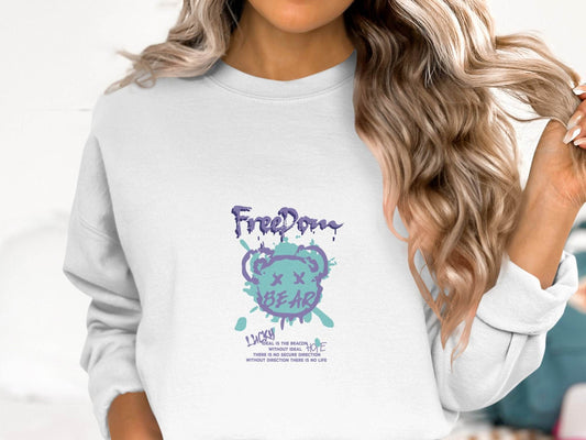 Freedom Lucky Bear Ideal is the Beacon Graphic Sweater - Design & Vybe