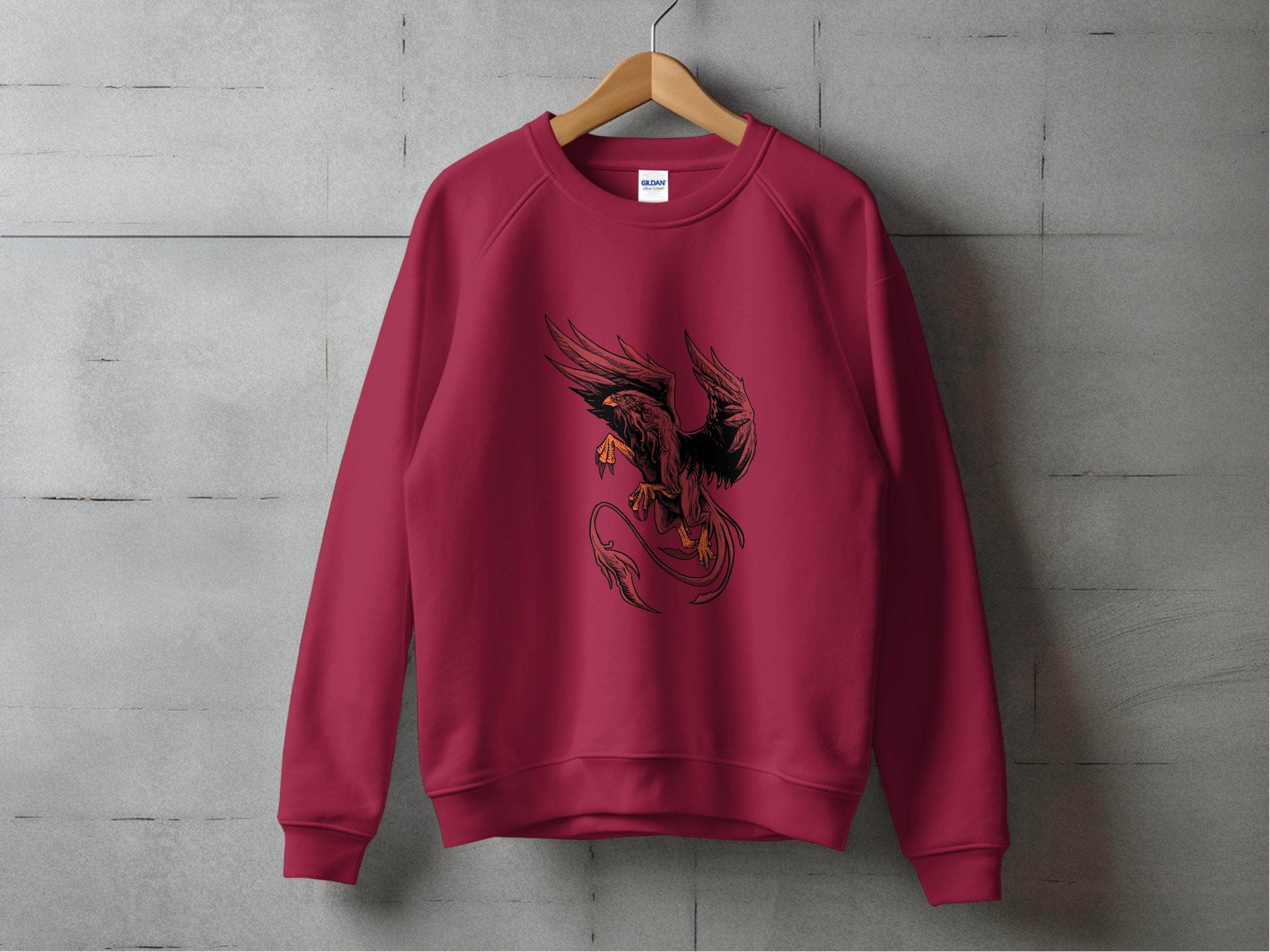 Fierce Mythical Creature Art Design Printed Sweater - Design & Vybe