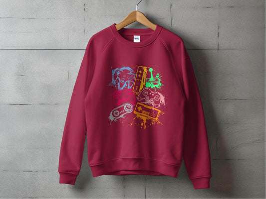Gaming Console Joypad Colorful Style Design Artwork Sweater - Design & Vybe