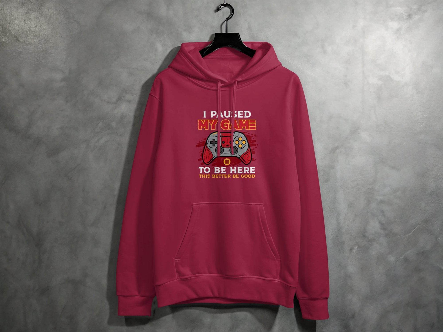 I Paused My Game To Be Here Gaming Controller Hoodie - Design & Vybe