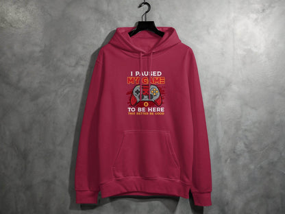 I Paused My Game To Be Here Gaming Controller Hoodie - Design & Vybe