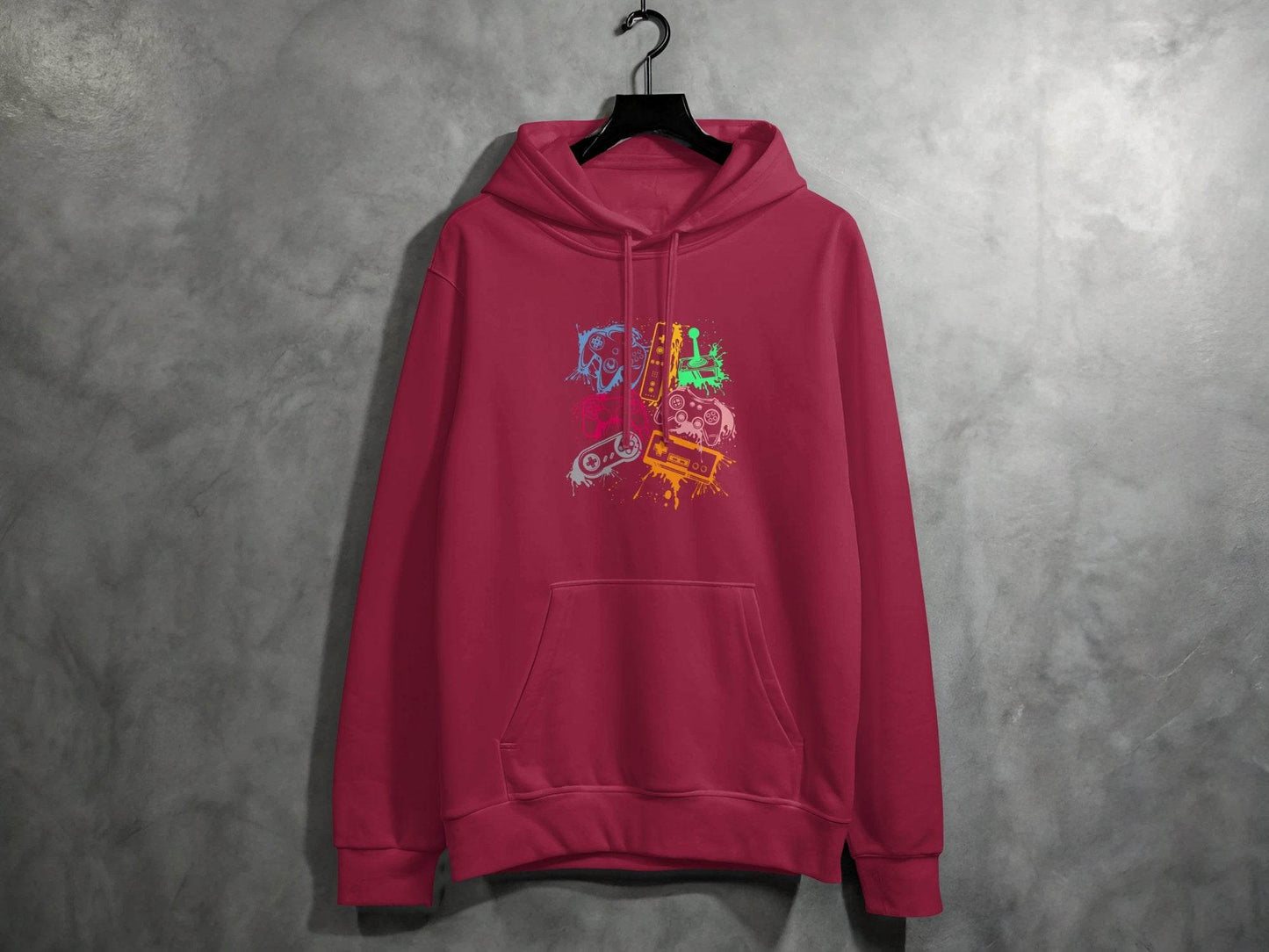 Gaming Console Joypad Colorful Style Design Artwork Hoodie - Design & Vybe