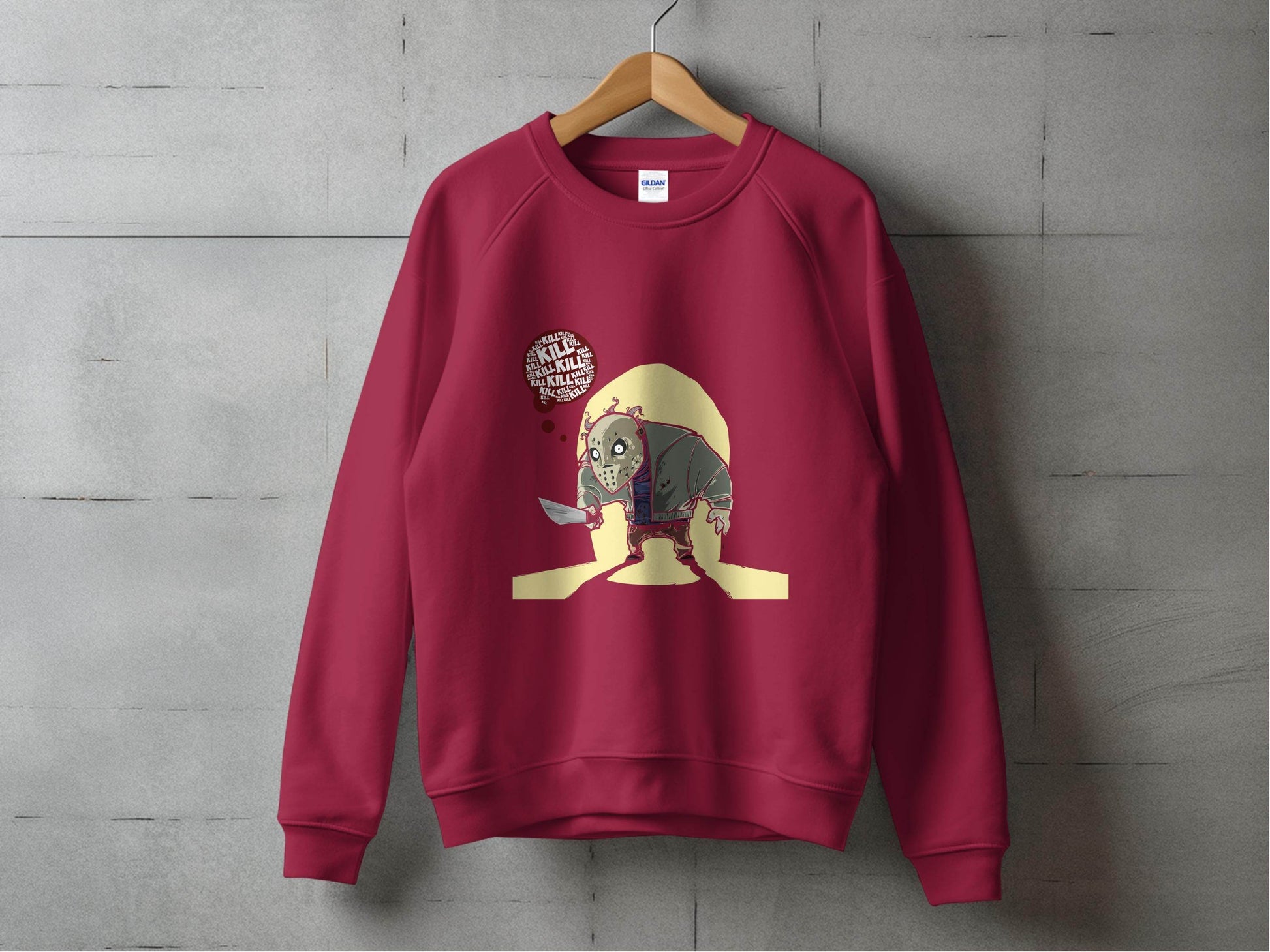 Jason Voorhees Kill Thoughts Friday Horror Movie Sweater - Design & Vybe