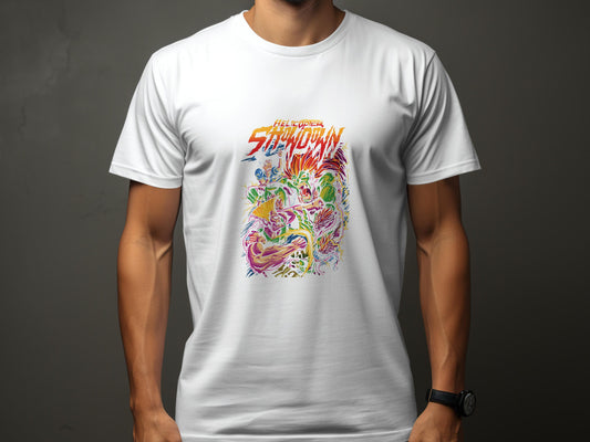 Hellfire Shadowman Colorful Graphic T-Shirt product type
