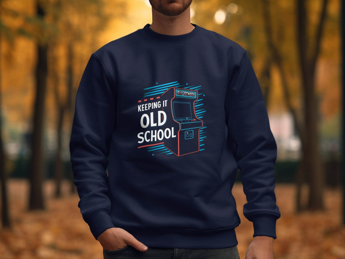 Keeping It Old School Vintage Arcade Game Machine Sweater - Design & Vybe