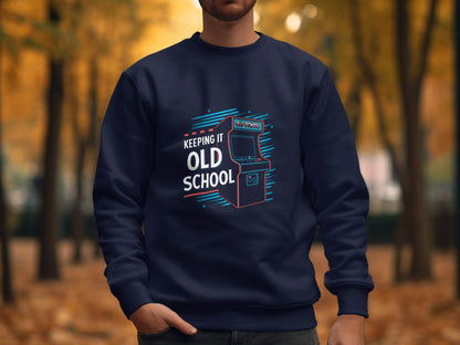 Keeping It Old School Vintage Arcade Game Machine Sweater - Design & Vybe