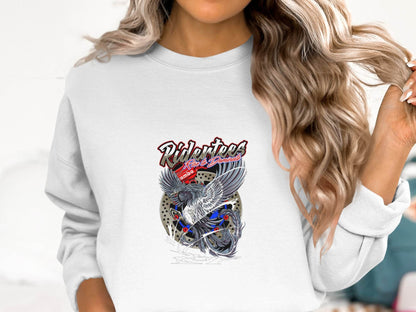 Ridertees Rise to Dominate Phoenix Design Graphic Sweater - Design & Vybe