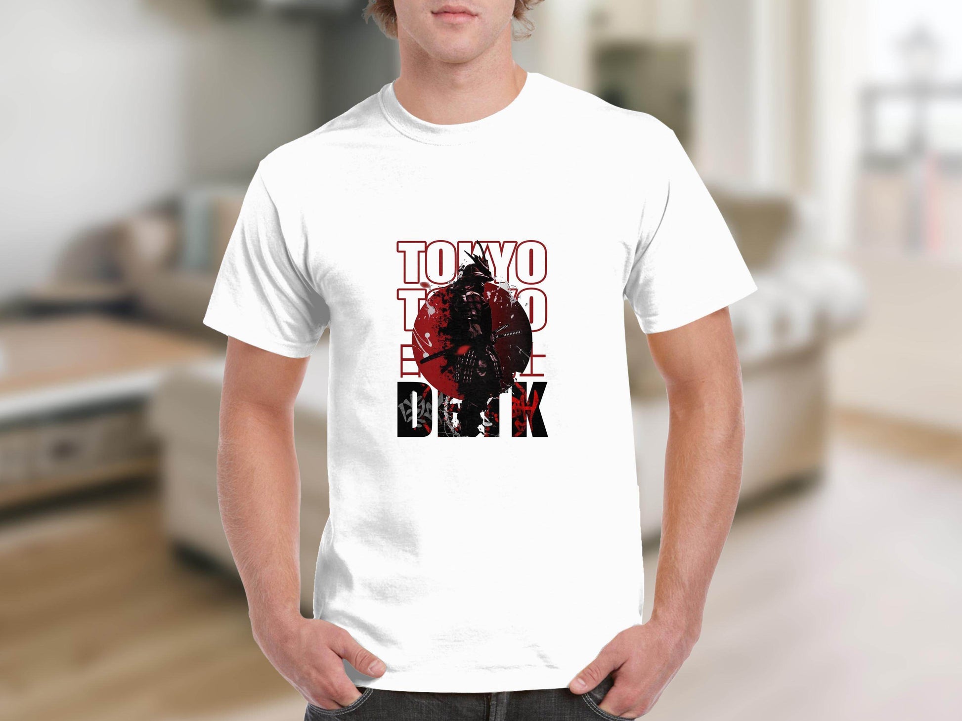 TOKYO Samurai Warrior Japan Style Art T-Shirt - Design & Vybe