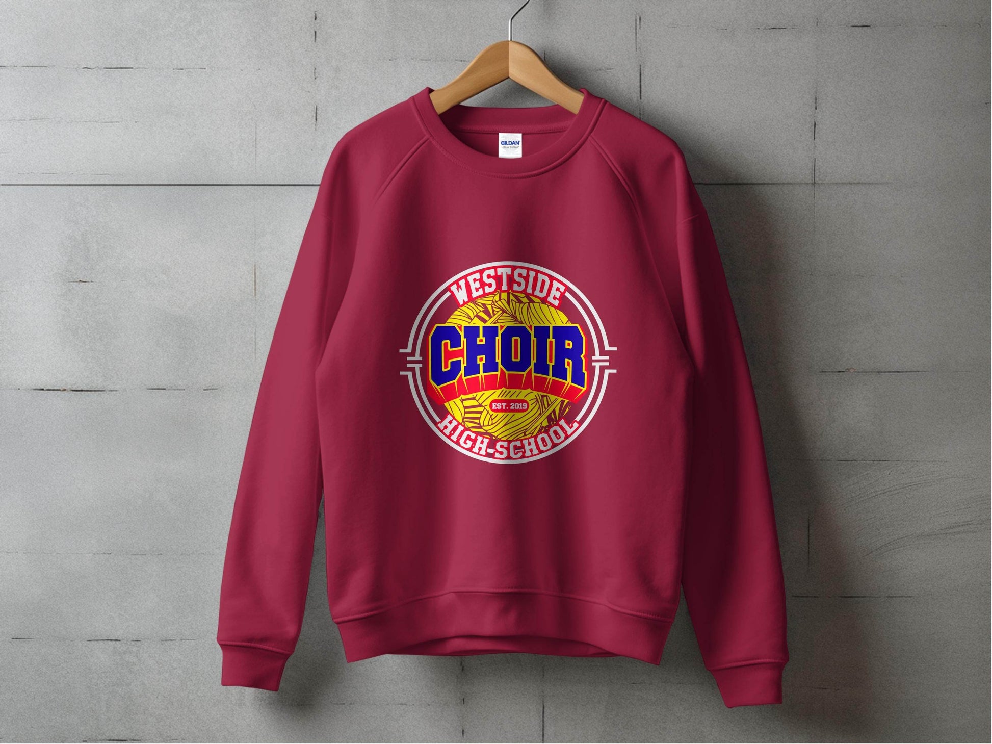 Westside High School Choir Retro Graphic Design Sweater - Design & Vybe