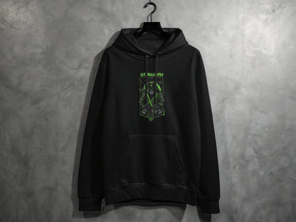 Warrior Lion Samurai Design Graphic Art Hoodie - Design & Vybe