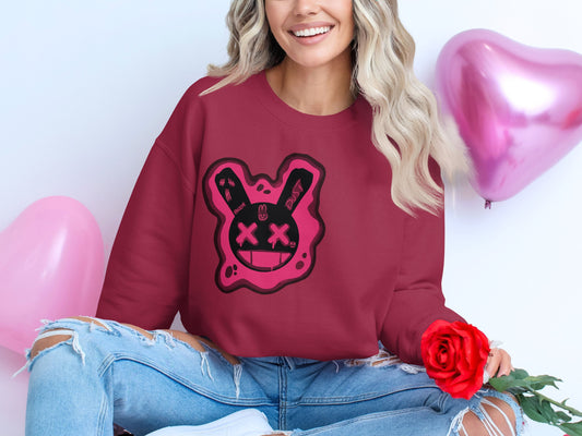 Trendy Oversized Crewneck Bunny Graphic Women Product Type