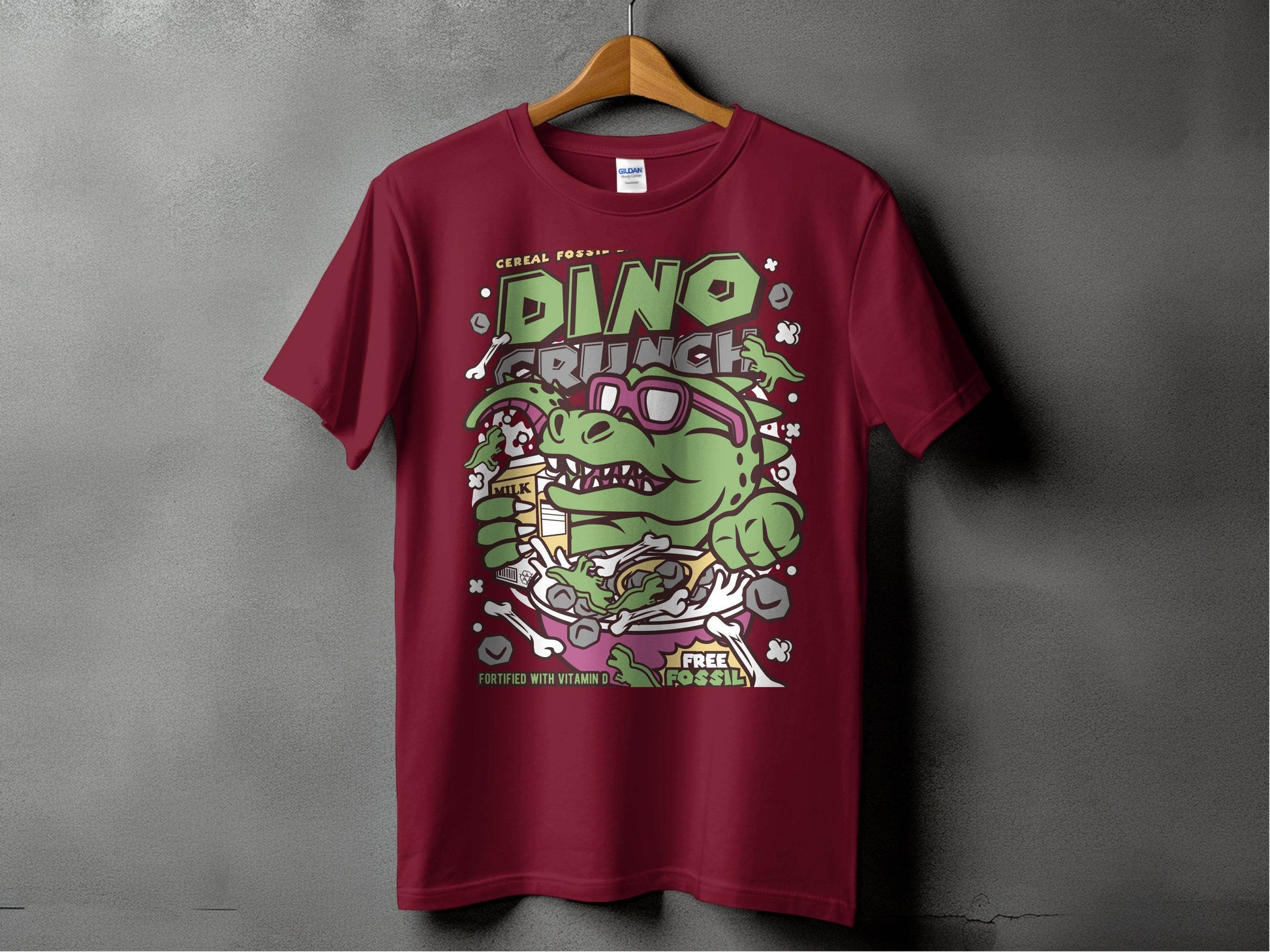 Dinosaur Cereal Crunch Tee for Fun T-Shirt - Design & Vybe