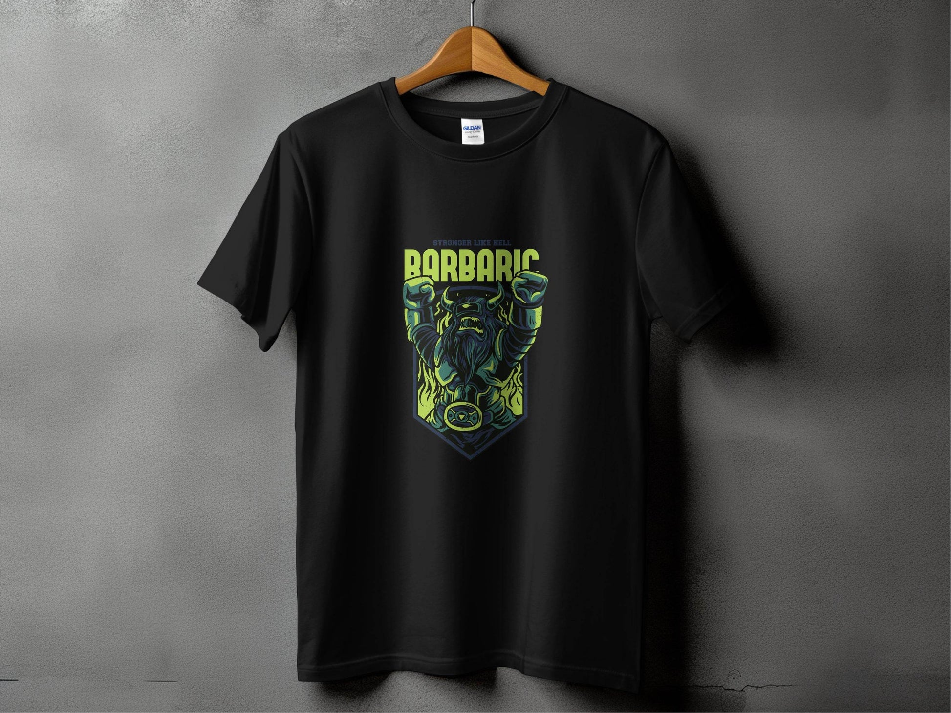 Stronger Like Hell Barbaric Warrior Graphic T-Shirt - Design & Vybe