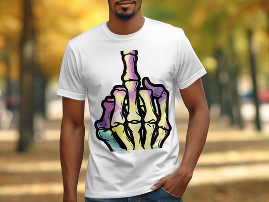 Colorful Skeleton Hand Graphic T-shirt product