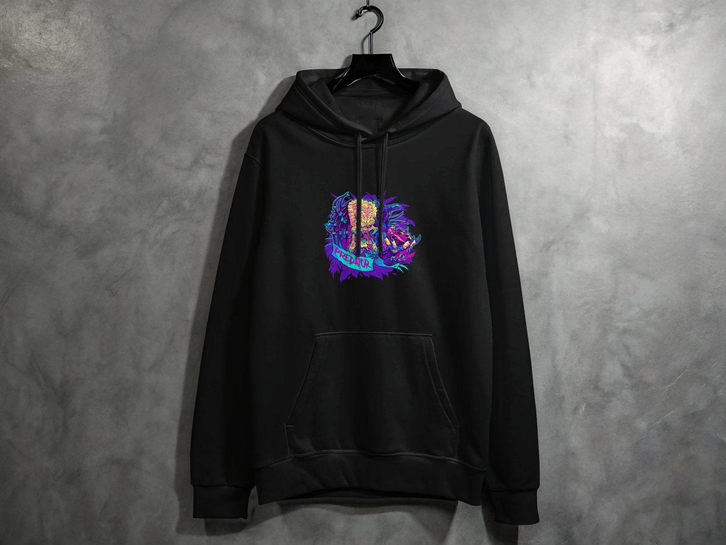 Predator Head With Leaves Awesome Graphic Design Hoodie - Design & Vybe