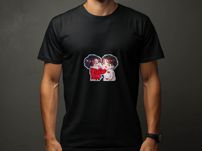 Cute Cartoon Smiling Together KPop Fan Art T-Shirt - Design & Vybe