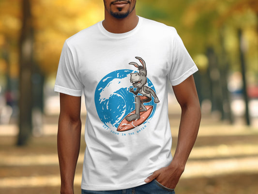 Surfing Goat Graphic Design T-shirt product