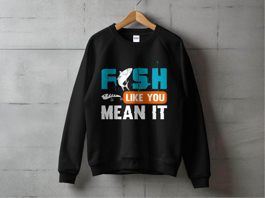 Funky Fish Like You Meant It Graphic Sweater - Design & Vybe