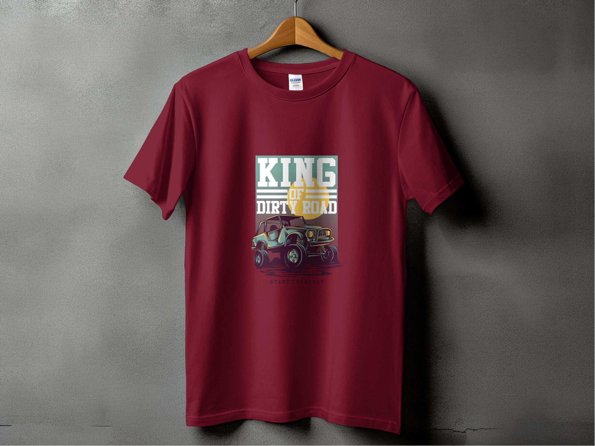 King Of Dirty Road Everyday Driving Adventure T-Shirt - Design & Vybe