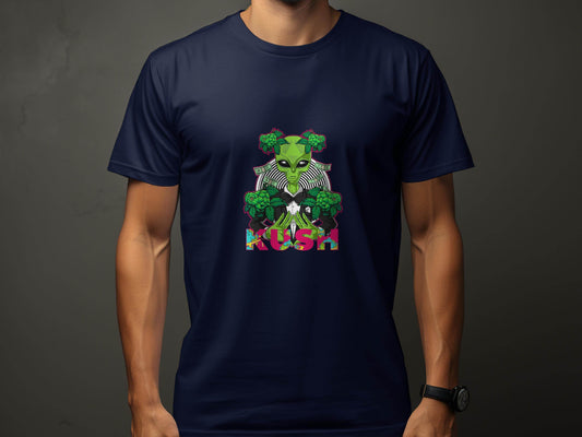 Kush Alien Money and Hops Design Graphic T-Shirt - Design & Vybe