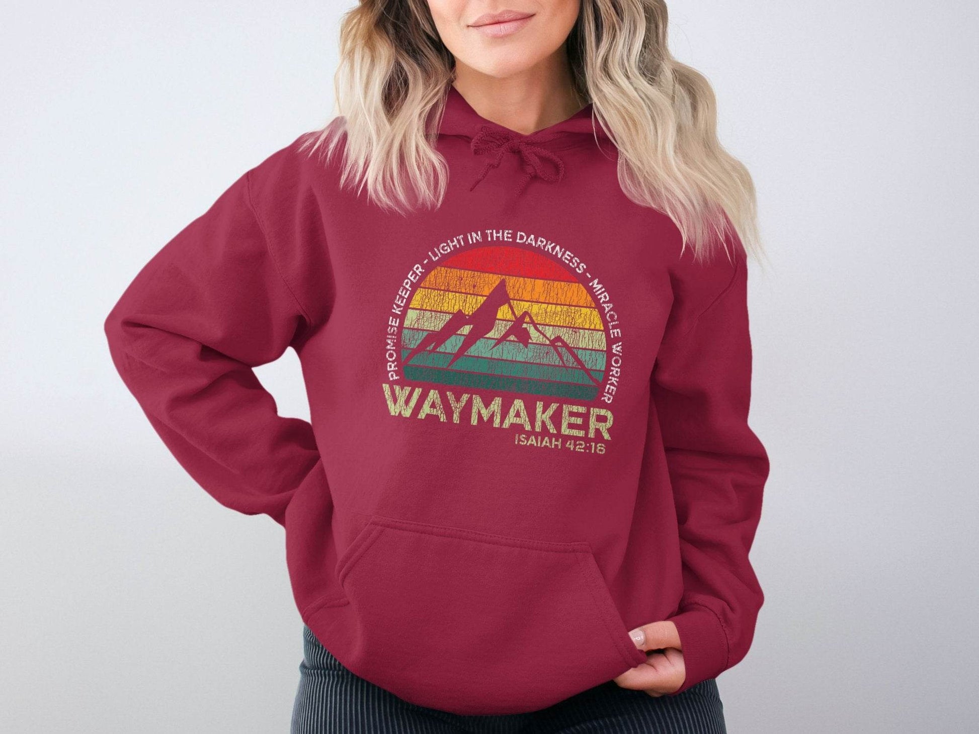 Waymaker Isaiah 42:16 Light In The Darkness Hoodie - Design & Vybe