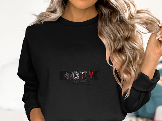 Japanese Aesthetic Art Black Casual Wear Product