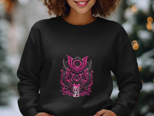 Cyberpunk Samurai Mask Japanese Art Sweater - Design & Vybe