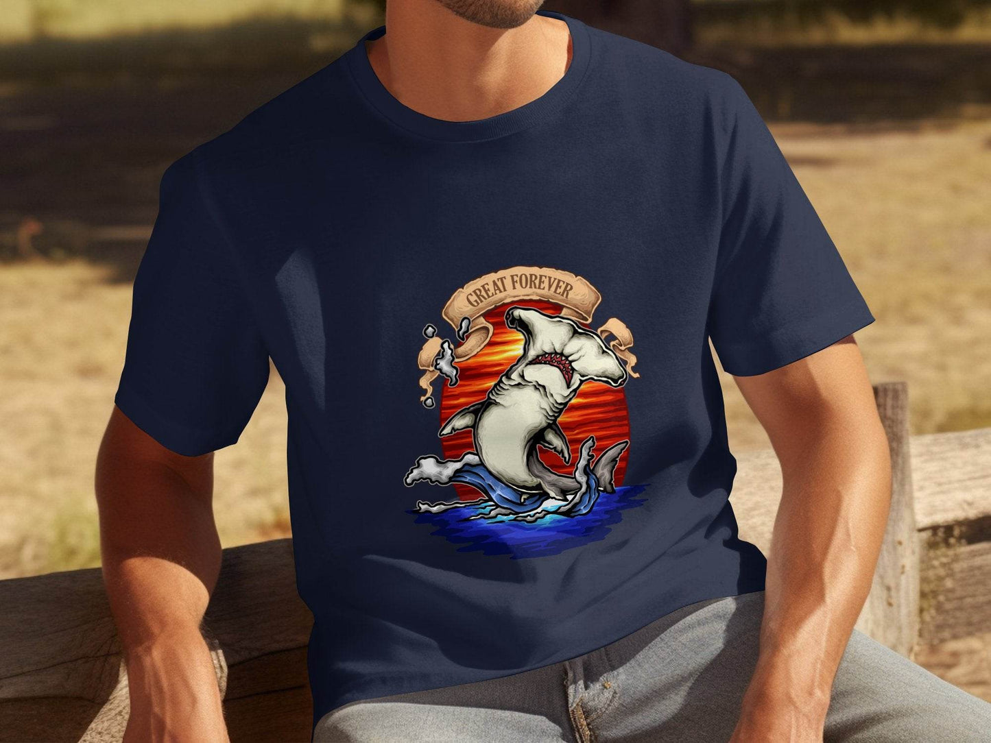 Hammerhead Shark Illustration Graphic T-Shirt - Design & Vybe
