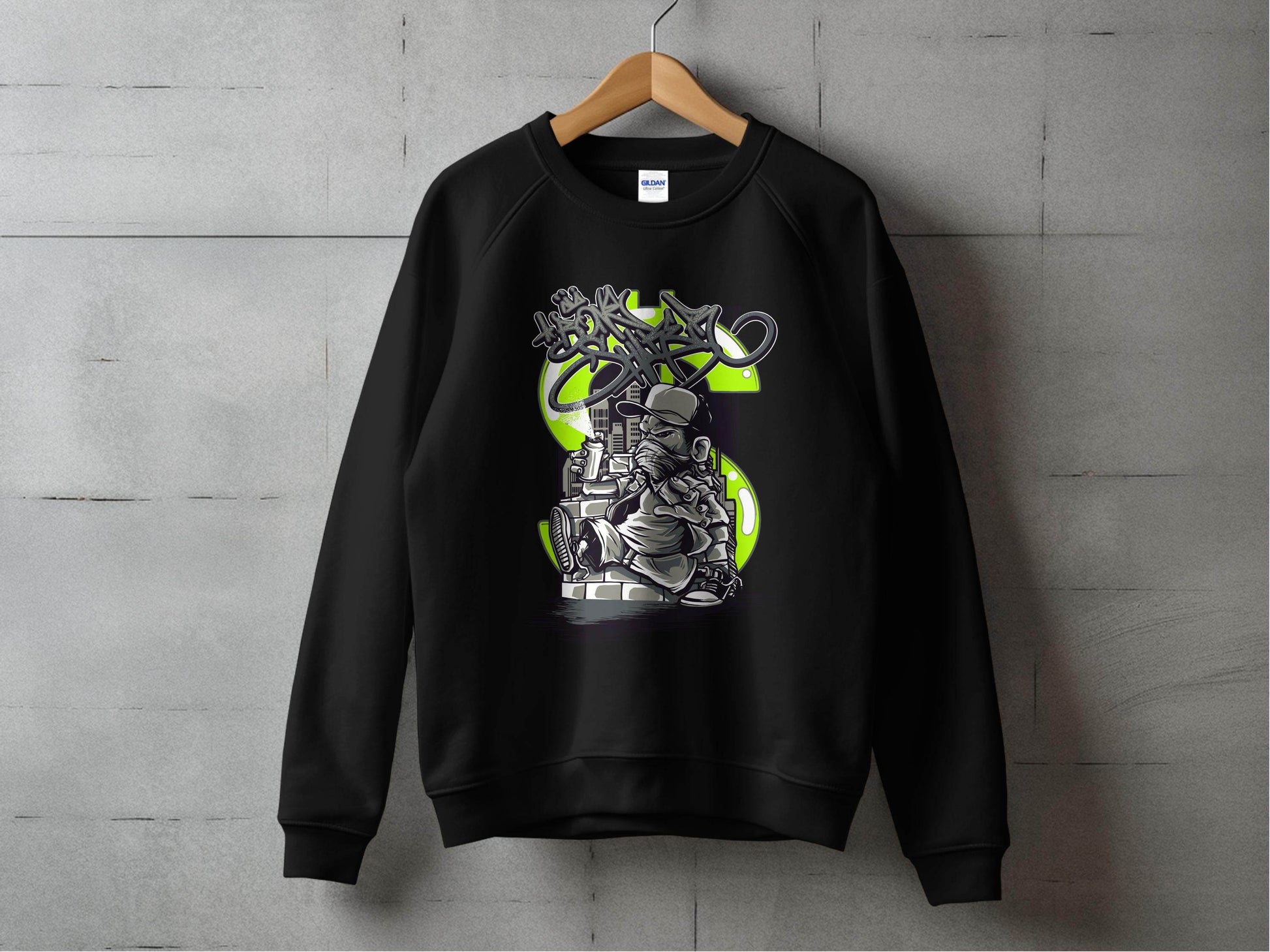 Urban Street Art Graffiti Character Design Printed Sweater - Design & Vybe