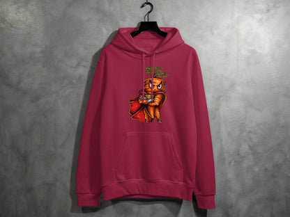 Superhero Carrot Character Graphic Hoodie - Design & Vybe