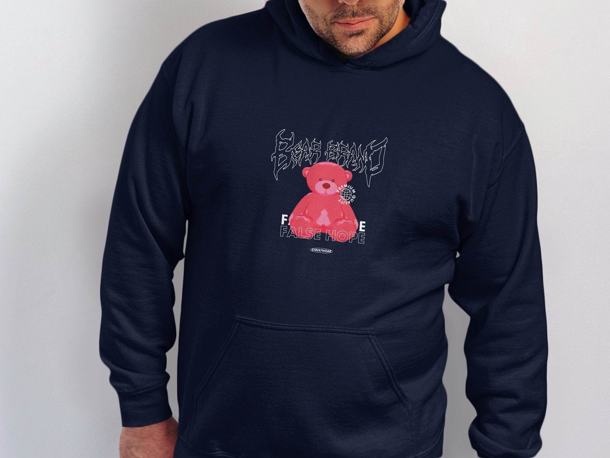 False Hope Teddy Premium Quality Graphic Design Hoodie - Design & Vybe