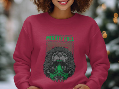 A Great Adventure Of Beast Lion Mighty Fall Design Sweater - Design & Vybe