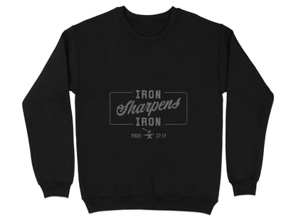 Iron Sharpens Iron Proverbs Quote Graphic Design Sweater - Design & Vybe