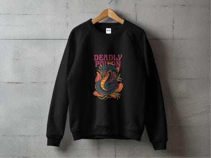 Deadly Poison Snake Art Graphic Novelty Design Hoodie - Design & Vybe